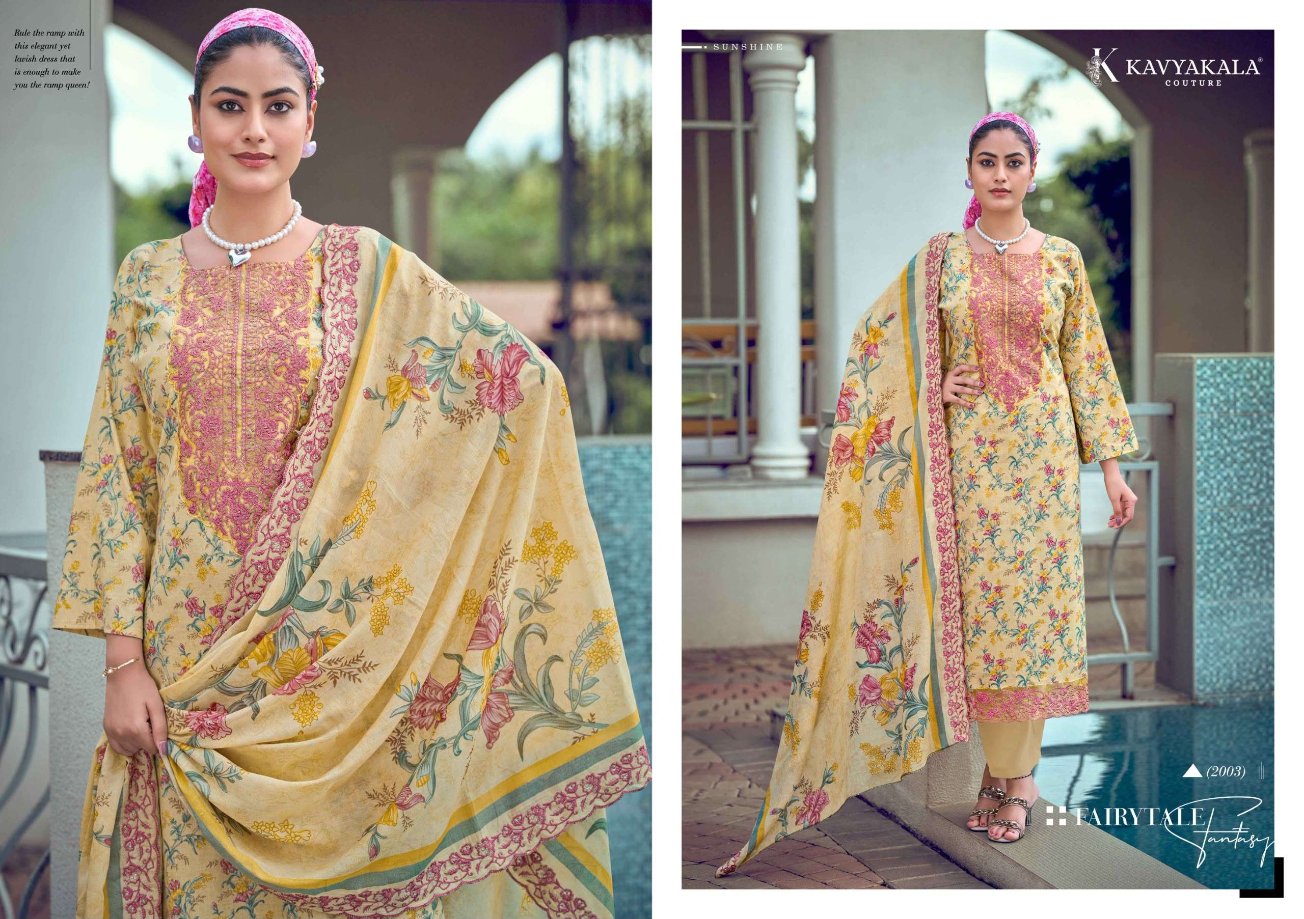 KAVYA‎‎ KALA MAHNOOR VOL 2 BRAND CATALOGUE LAWN COTTON DESIGNER NECK & LACE SUIT LADIES SHOP